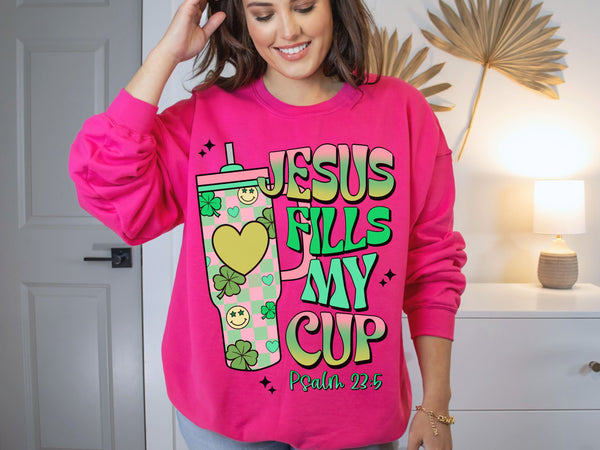 Jesus Fills My Cup DTF or Sublimation Transfer