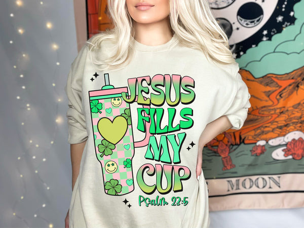 Jesus Fills My Cup DTF or Sublimation Transfer
