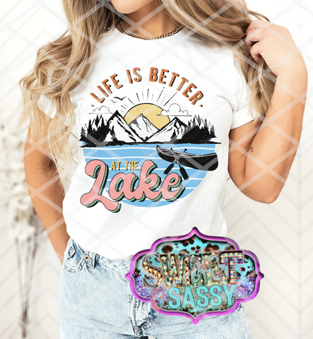 Life is better at the Lake, Ready to Press Sublimation Transfer