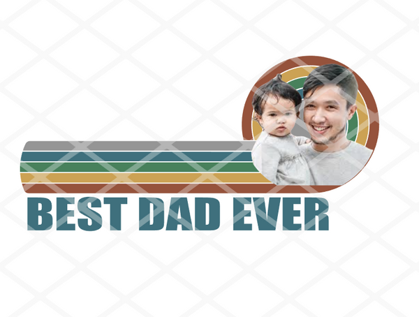 Custom Father's Day Picture, DTF Ready to Press Transfer