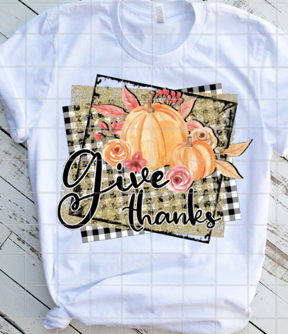 Give Thanks Sublimation Transfer