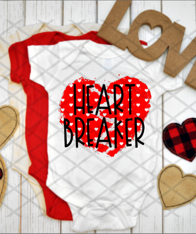 Heart Breaker, Valentine's Day, Ready to press, Sublimation Transfer