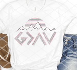 God is Greater than the highs and lows, Sublimation or DTF Transfer, Ready to Press Transfer