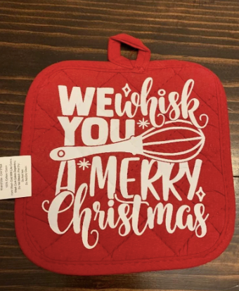We whisk you a Merry Christmas, Ready to Press Screen Print