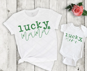 Lucky Mama and Lucky Mini Screen Print, Ready to Press