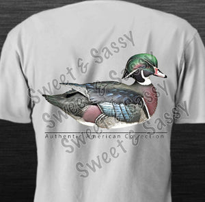 Authentic American Collection, Duck, Duck hunting, Front Chest and back design