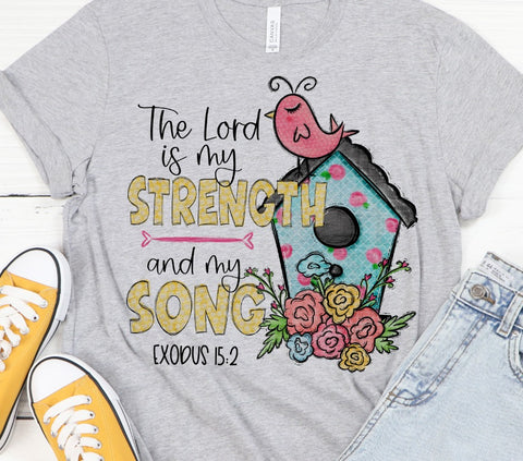 The Lord is my Strength Sublimation or DTF Transfer