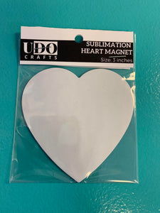 Sublimation Heart Magnet