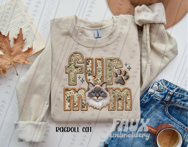 Cat Mom - Pick your cat, Ready to Press Sublimation or DTF Transfer