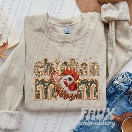 Chicken Mom Ready to Press Sublimation or DTF Transfer