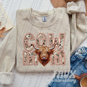 Cow Mom Ready to Press Sublimation or DTF Transfer