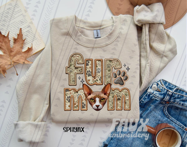 Cat Mom - Pick your cat, Ready to Press Sublimation or DTF Transfer