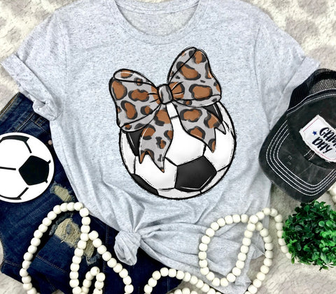 Soccer Bows and Balls, DTF or Sublimation Ready to Press Transfer