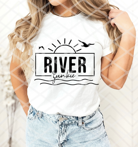 River Junkie, Ready to Press Sublimation Transfer