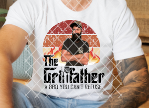 Custom Father's Day Picture, The Grillfather, DTF Ready to Press Transfer