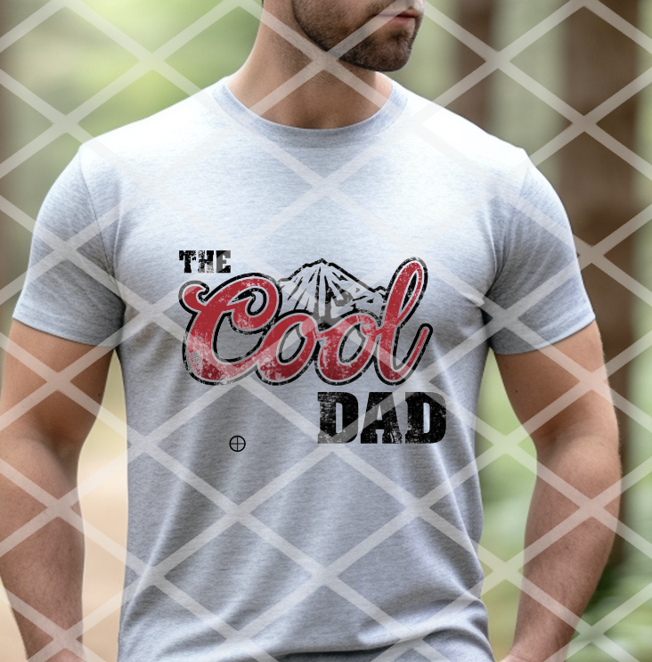 The Cool Dad,  DTF Ready to Press transfer