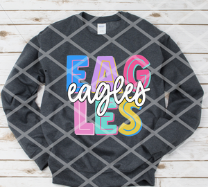 Eagles Big and Bright Sublimation or DTF transfer
