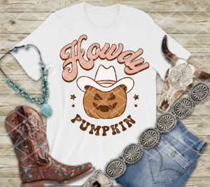 Howdy Pumpkin Sublimation or DTF Transfer
