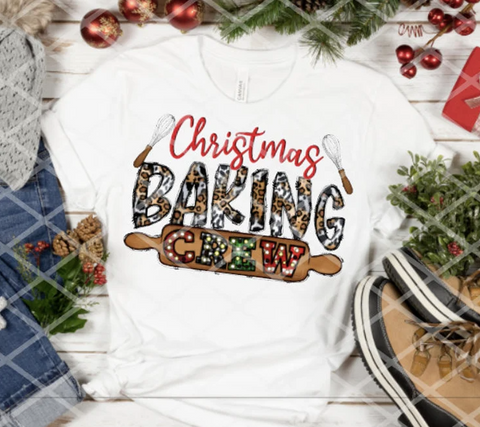 Christmas Baking Crew Sublimation or DTF Transfer