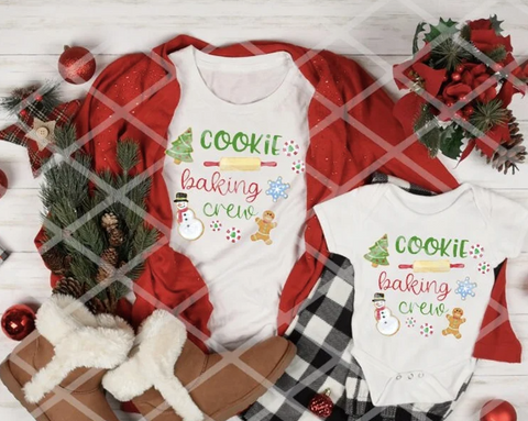 Cookie Baking Crew Sublimation or DTF Transfer