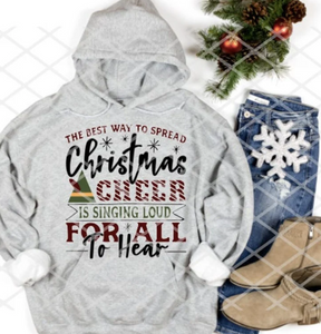Christmas Cheer Sublimation or DTF Transfer