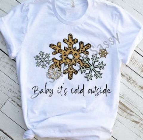 Baby it's cold outside Sublimation or DTF Transfer