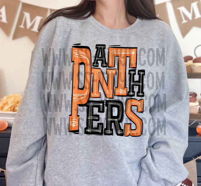 Panthers Sublimation or DTF Transfer