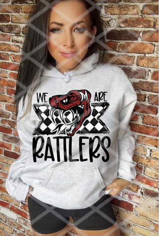 We Are Rattlers School Spirit Sublimation or DTF Transfer