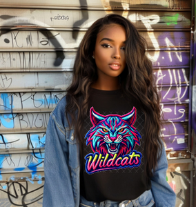 Wildcats Neon School Spirit Sublimation or DTF Transfer