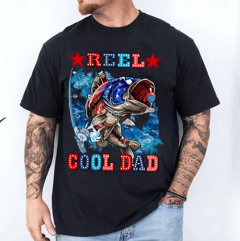 Reel Cool Dad, Sublimation or DTF Transfer