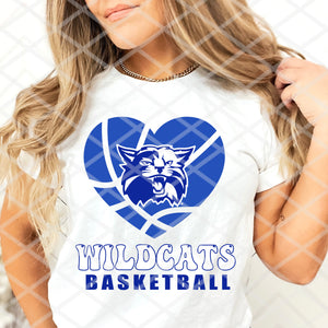 Wild cats Basketball Sublimation or HTV Transfer