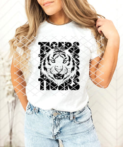 Stacked Tigers Sublimation or DTF transfer