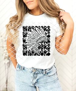 Stacked Warriors Sublimation or DTF transfer