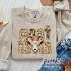 Goat Mom Ready to Press Sublimation or DTF Transfer