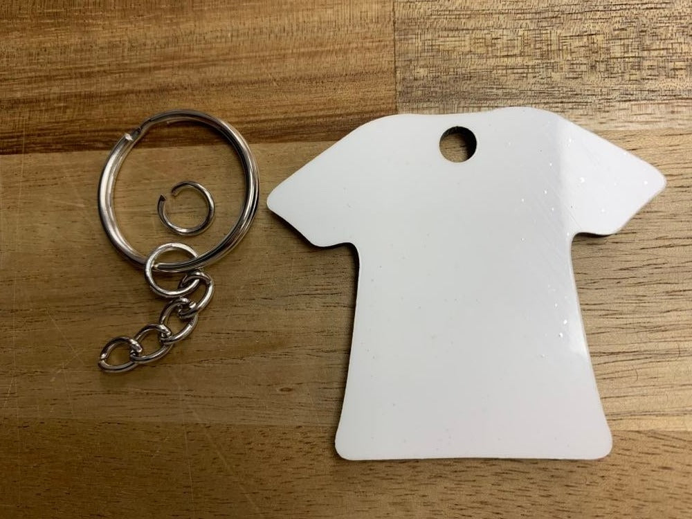 Shirt MDF Sublimation Keychain