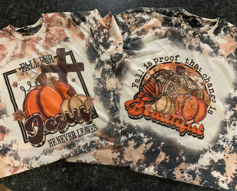 Fall for Jesus He never leaves Sublimation Transfer