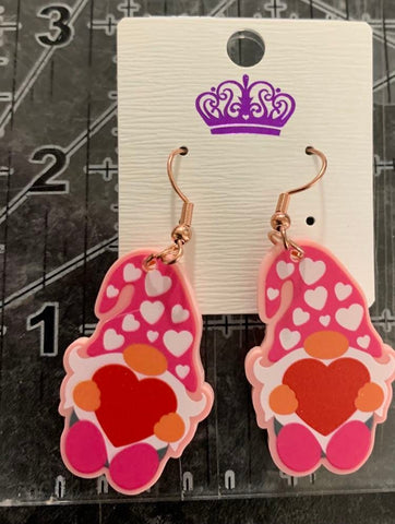 Gnome Valentine Earrings - Package Fillers