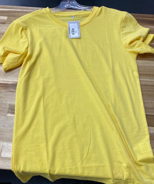 Mustard 100% Polyester Sublimation Shirt, Cotton Feel