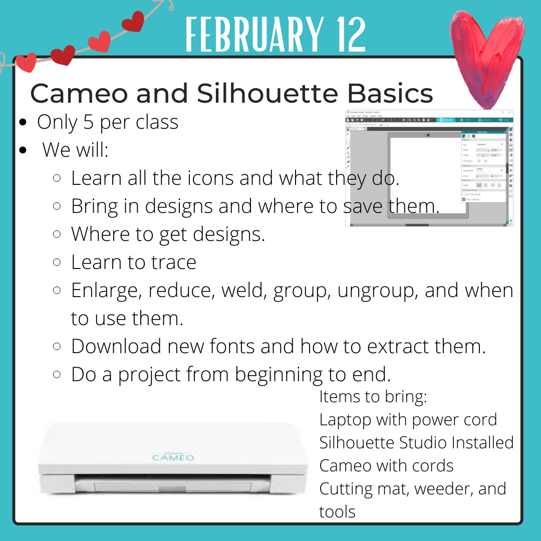 Cameo and Silhouette Basics Workshop