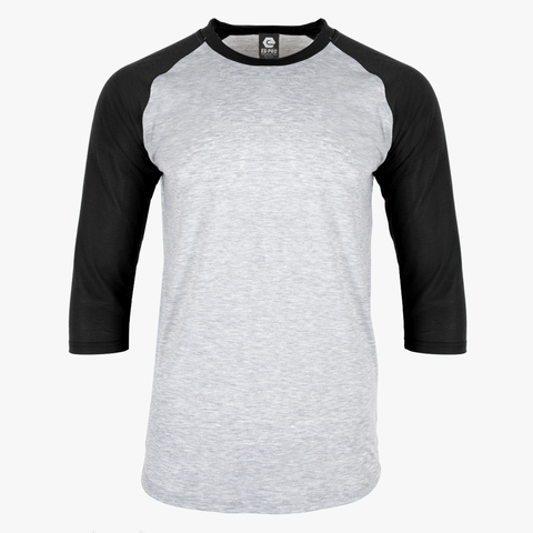 Sublimation Baseball Tees with Black Sleeves 94% polyester