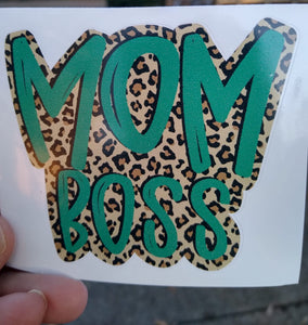 Mom Boss Vinyl Decal
