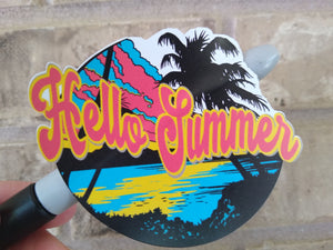 Hello Summer, Vinyl Decal