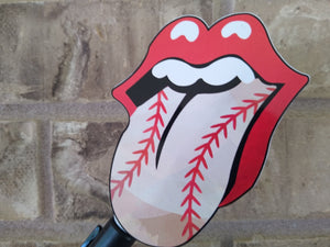 Baseball Lips, Vinyl Decal
