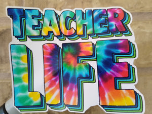 Teacher Life, Vinyl Decal