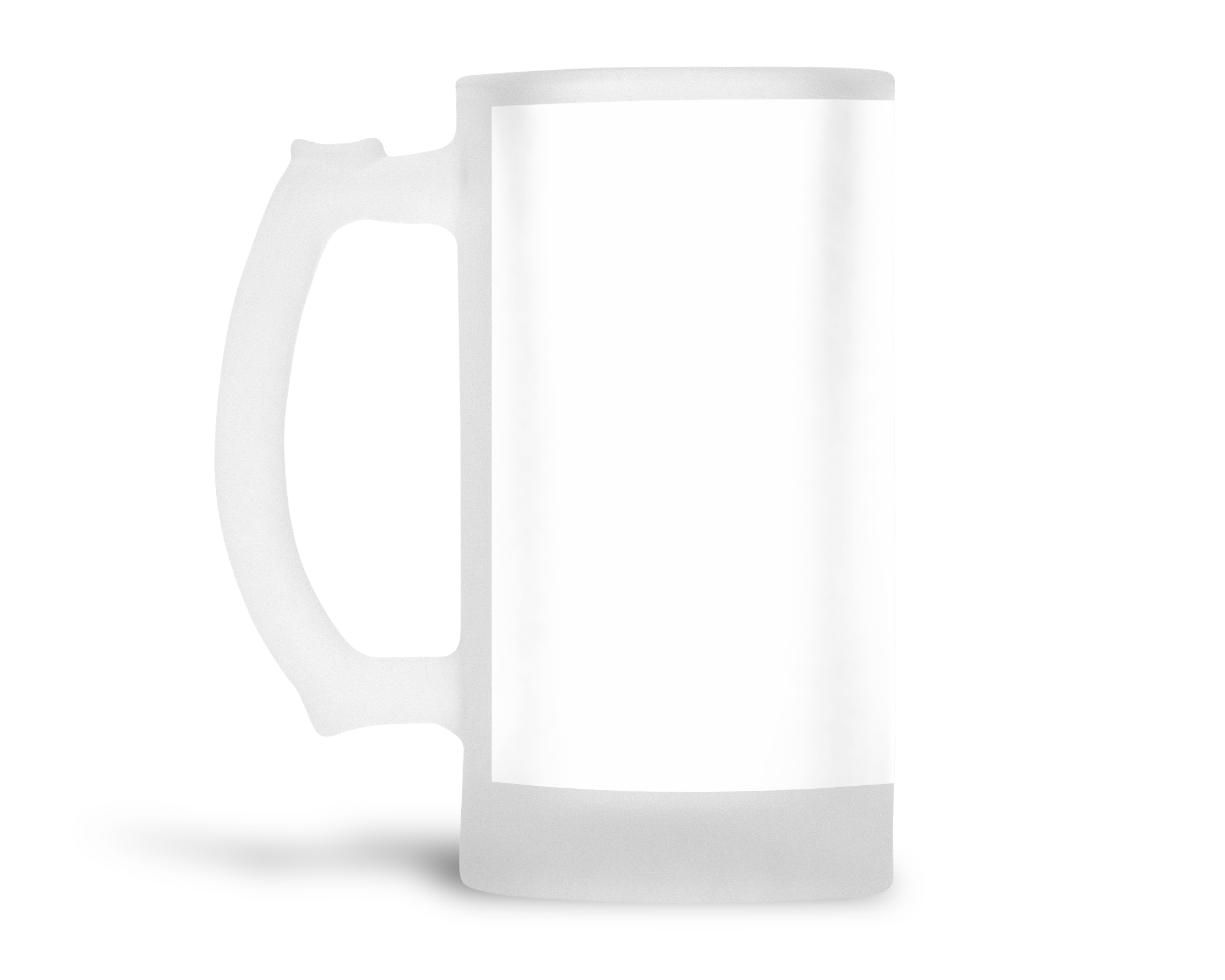 Frosted 16oz Blank Sublimation Mugs with Handles, Sublimation Glass