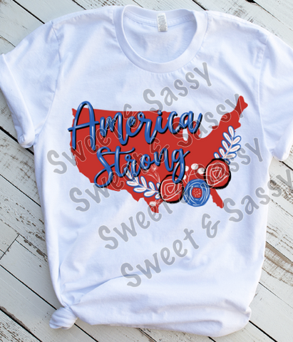 America Strong Sublimation Transfer