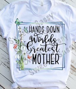 World's Greatest Mother Sublimation Transfer