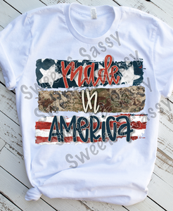 Made in America, Camo, Sublimation Transfer