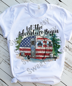 Camper, 4th of July Sublimation Transfer