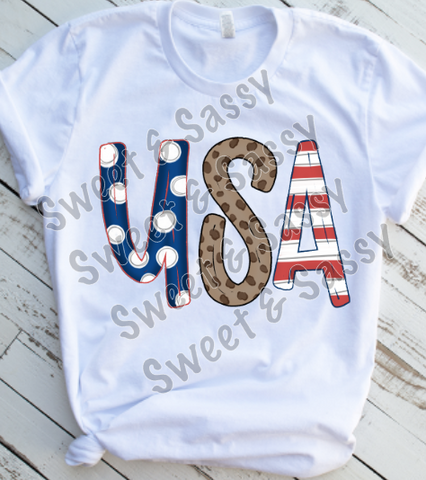 USA, 4th of July Sublimation Transfer